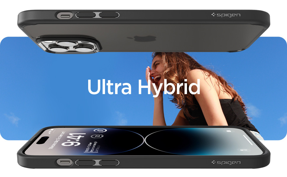 Чохол Spigen для iPhone 14 Pro — Ultra Hybrid, Frost Black (ACS04968)