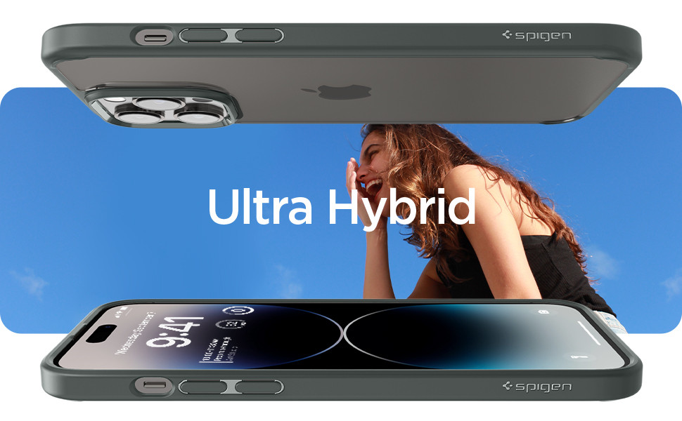 Чохол Spigen для iPhone 14 Pro — Ultra Hybrid, Abyss Green (ACS04966)