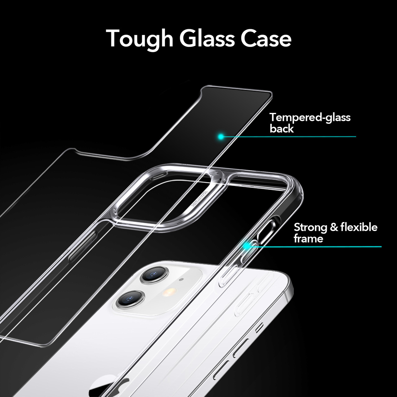 Чехол ESR для iPhone 12 mini Ice Shield (Mimic), Clear (3C01201140301)