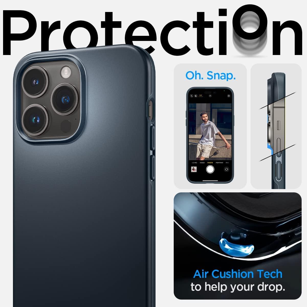 Чохол Spigen для iPhone 14 Pro — Thin Fit, Metal Slate (ACS04781)