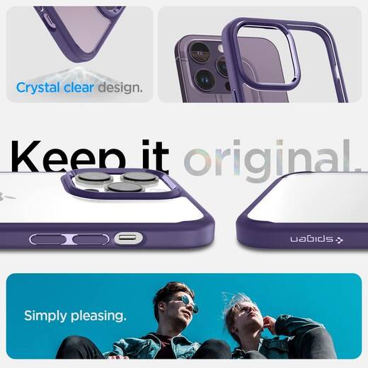 Чохол Spigen для iPhone 14 Pro — Ultra Hybrid, Deep Purple (ACS05577)