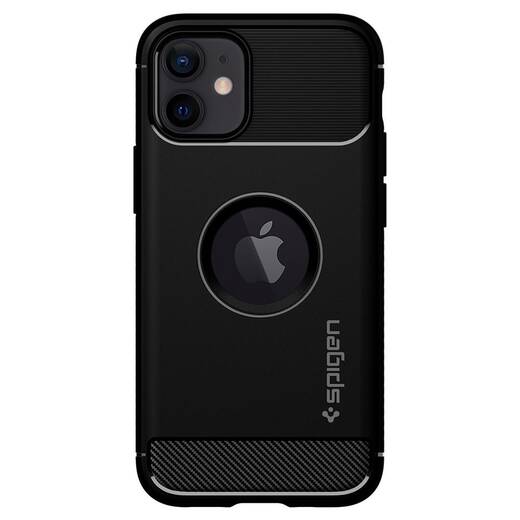Чехол Spigen для iPhone 12 mini 5.4" (2020) Rugged Armor, Black (ACS01743)