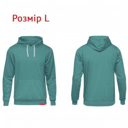 Худі бірюзовий L Худі бірюзовий L