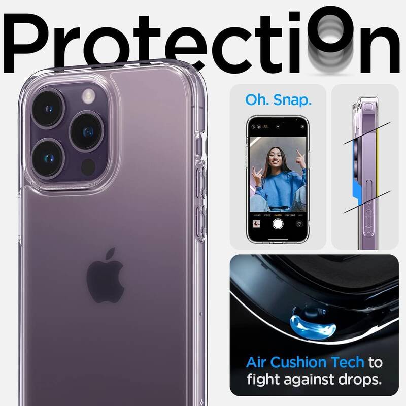 Чохол Spigen для iPhone 14 Pro — Ultra Hybrid, Frost Clear (ACS04967)