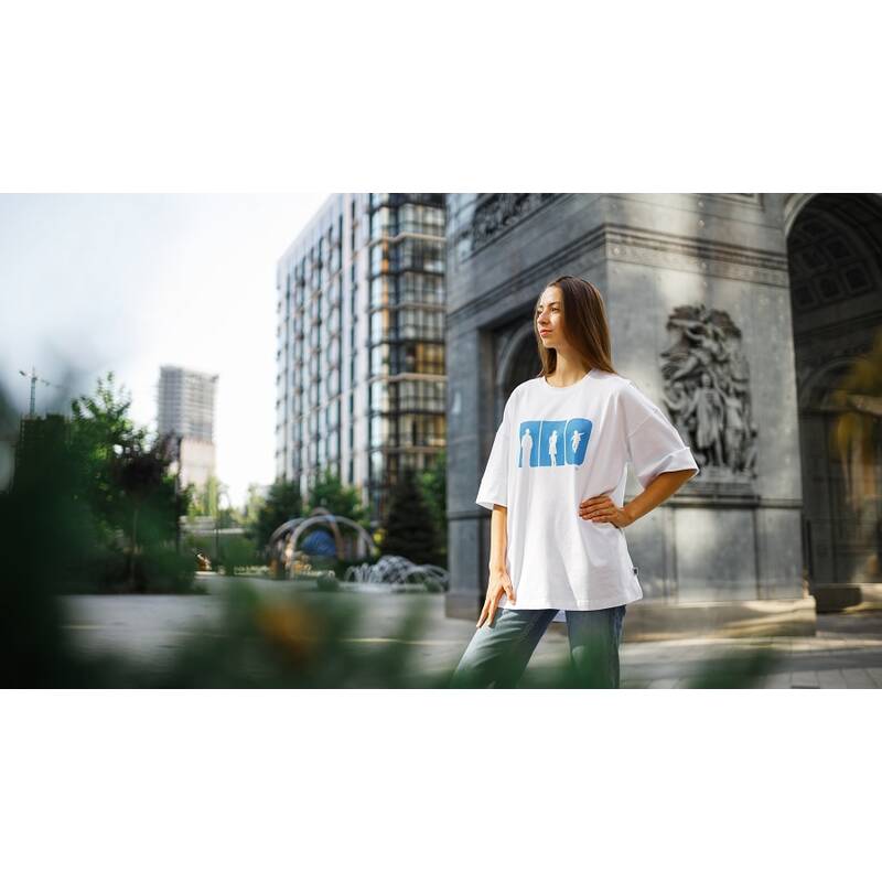 Футболка жіноча біла «Сила ППО»