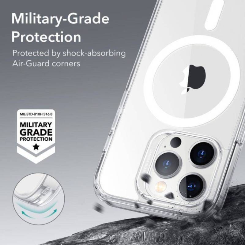 Чохол ESR для iPhone 14 Pro — Classic Hybrid Halolock MagSafe, Crystal Clear (1A5800102)