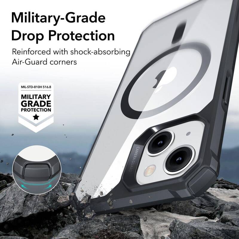 Чохол ESR для iPhone 14 Pro, Air Armor Halolock MagSafe, Black/Cleare (4894240161708)